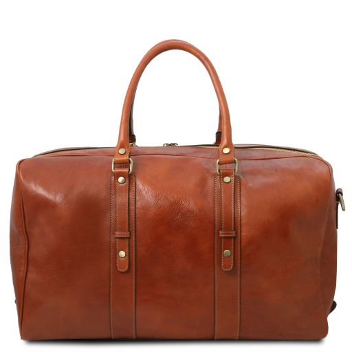 Brown leather Duffel Bags TL Voyager by Tuscany Leather