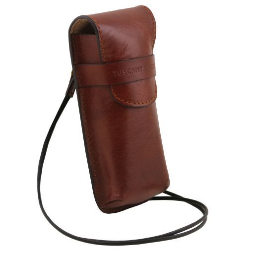 Dark Brown leather Travel Accessories Exclusive by Tuscany Leather