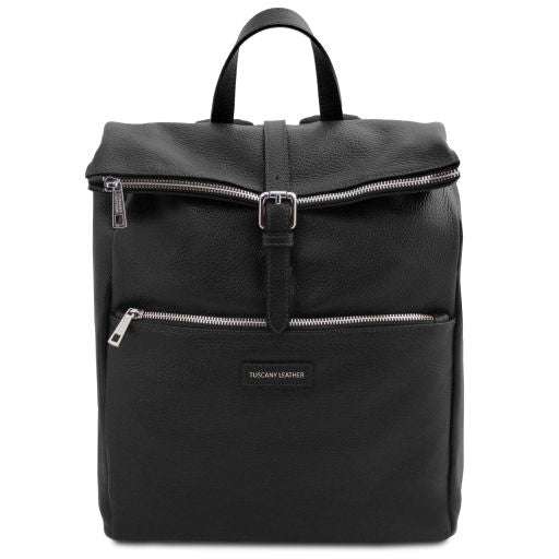 Black leather Backpacks Denver - by Tuscany Leather