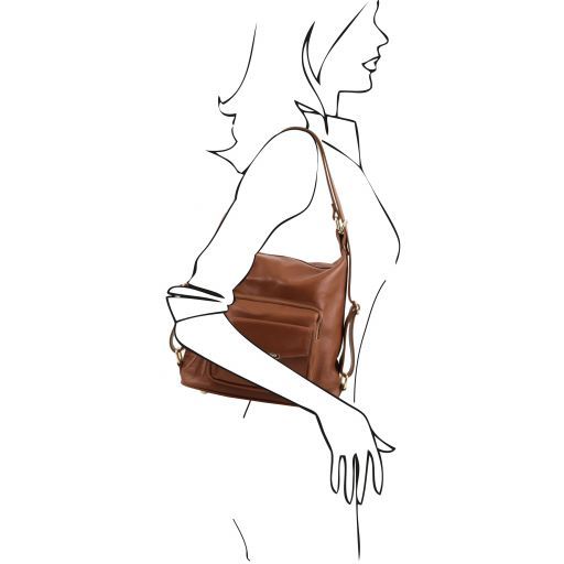 TL Bag - Leather convertible backpack shoulderbag