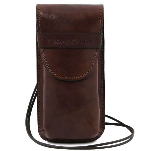 Dark Brown leather Travel Accessories Exclusive by Tuscany Leather
