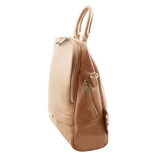 Lipstick Red leather Backpacks TL by Tuscany Leather
