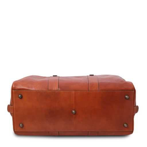 Brown leather Duffel Bags TL Voyager by Tuscany Leather