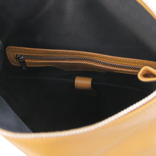 Light Blue leather Backpacks Denver - by Tuscany Leather