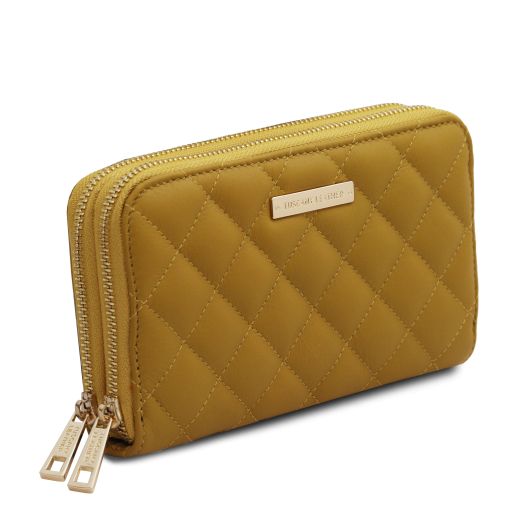 Light Taupe leather Wallets & Money Clips Ada - by Tuscany Leather