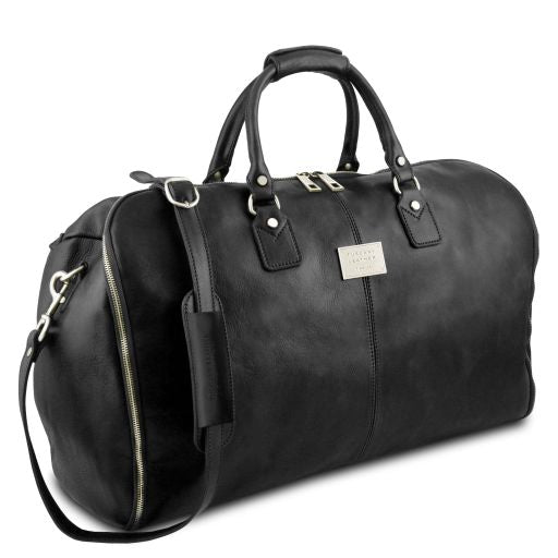 Black leather Garment Bags Antigua - by Tuscany Leather