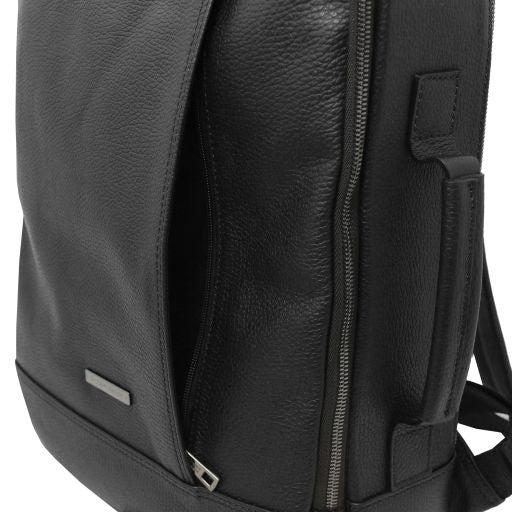 Dark Blue leather Backpacks Brooklyn - by Tuscany Leather