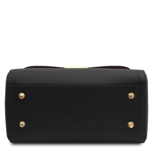 Black leather Handbags Armonia - by Tuscany Leather