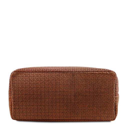 TL KeyLuck - Woven printed leather shopping bag