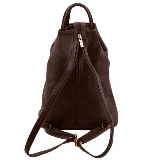 Red leather Backpacks Shanghai - by Tuscany Leather