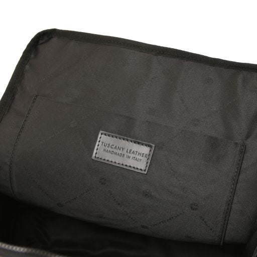 Dark Blue leather Backpacks Brooklyn - by Tuscany Leather