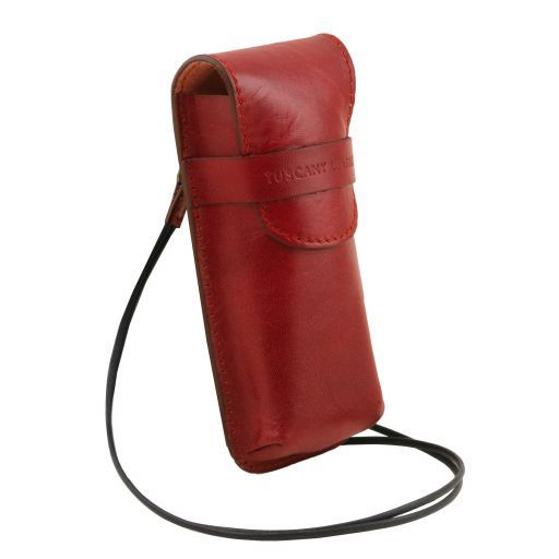 Red leather Travel Accessories Exclusive by Tuscany Leather