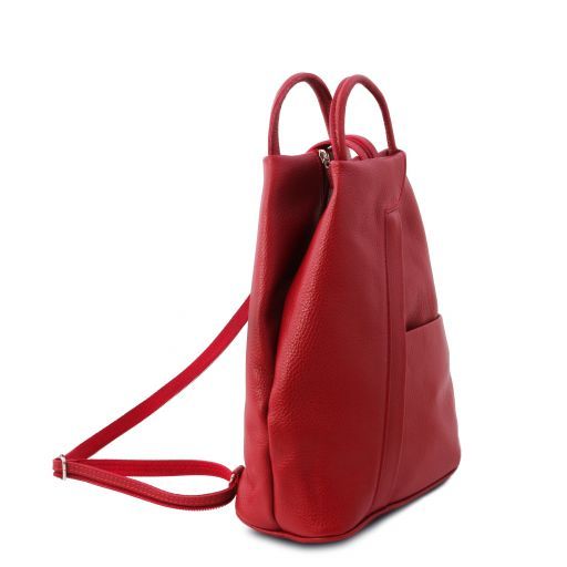 Black leather Backpacks Shanghai - by Tuscany Leather