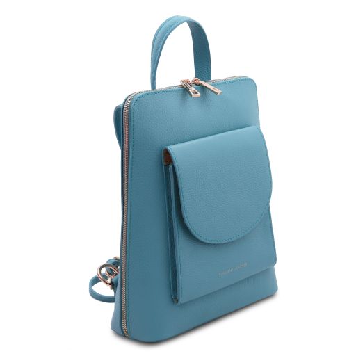 Cognac leather Backpacks TL by Tuscany Leather