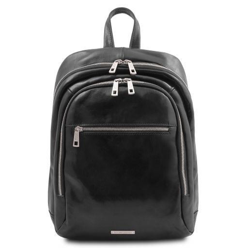 Black leather Backpacks Perth - by Tuscany Leather