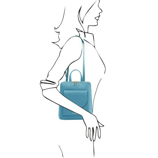 TL Bag - Small leather backpack for women
