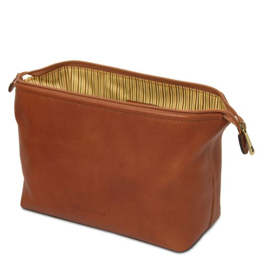Smarty - Leather toiletry bag - Large size