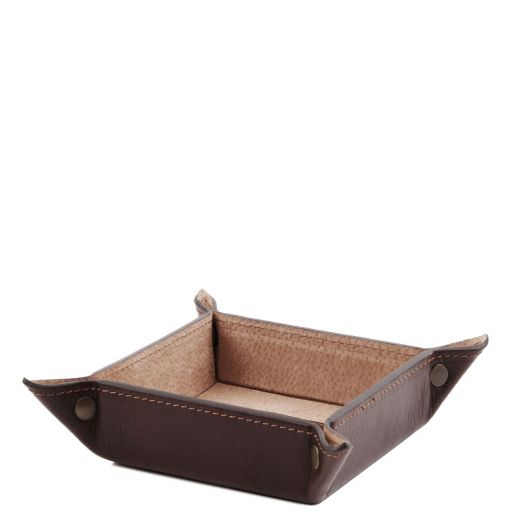 Exclusive leather valet tray small size