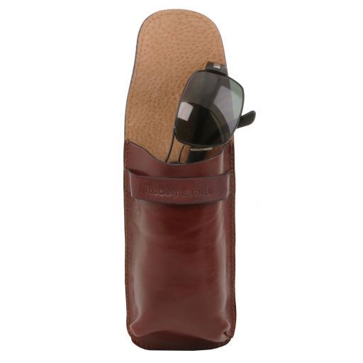 Dark Brown leather Travel Accessories Exclusive by Tuscany Leather