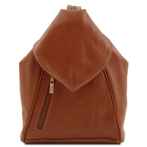 Cognac leather Backpacks Delhi - by Tuscany Leather