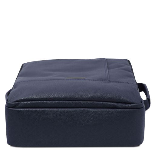 Dark Blue leather Backpacks Brooklyn - by Tuscany Leather