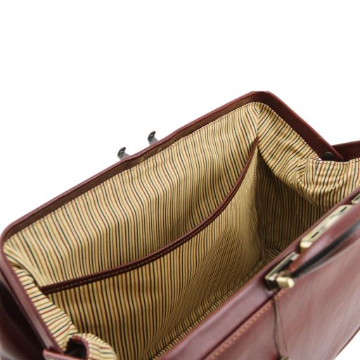 Brown leather Doctor Bags Bernini - by Tuscany Leather