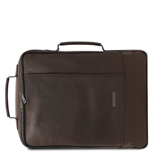 Dark Blue leather Backpacks Brooklyn - by Tuscany Leather
