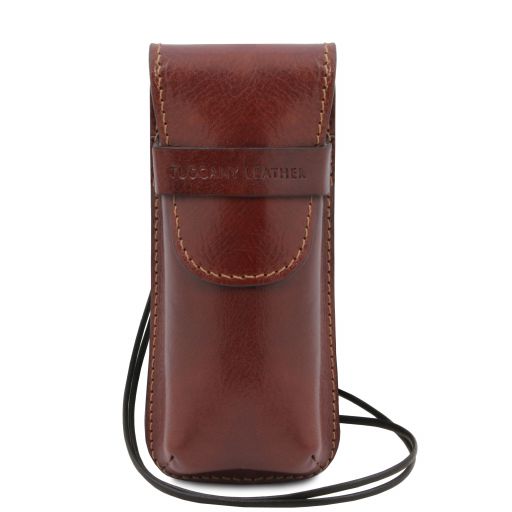 Brown leather Travel Accessories Exclusive by Tuscany Leather