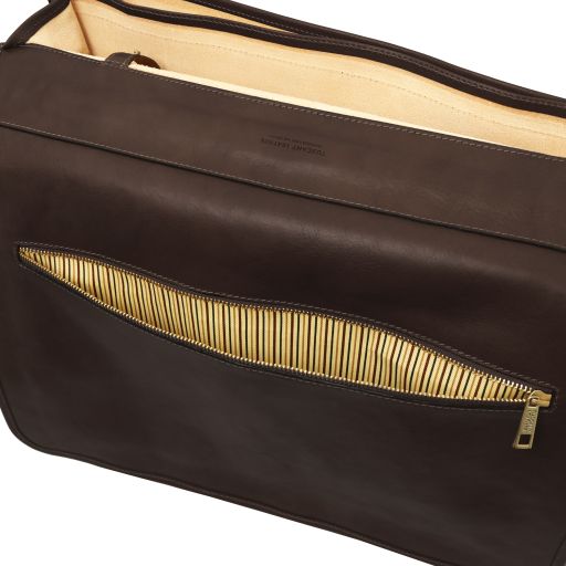 Black leather Briefcases Ancona - by Tuscany Leather