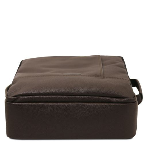 Dark Blue leather Backpacks Brooklyn - by Tuscany Leather