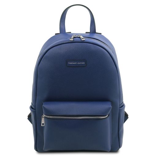 Dark Blue leather Backpacks Dakota - by Tuscany Leather
