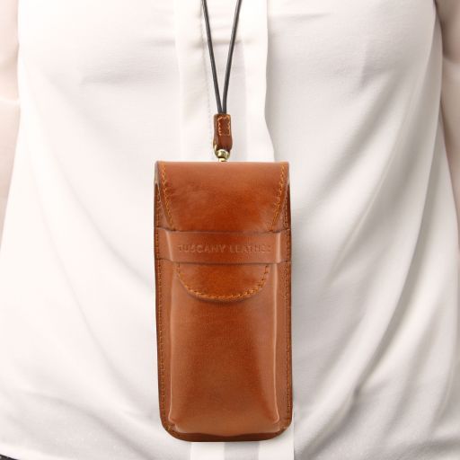 Dark Brown leather Travel Accessories Exclusive by Tuscany Leather