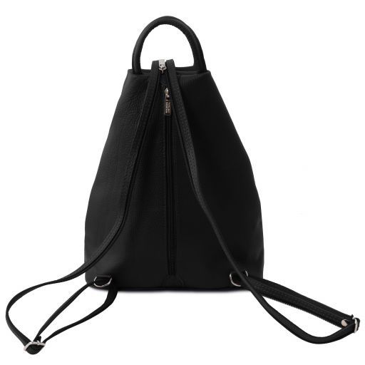 Black leather Backpacks Shanghai - by Tuscany Leather