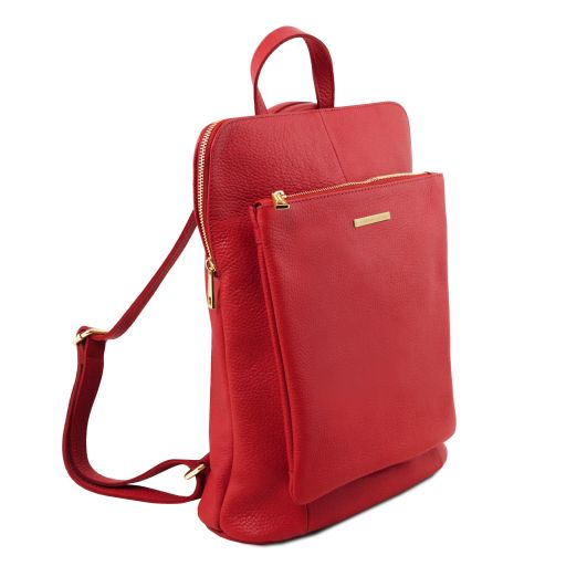 Cognac leather Backpacks TL by Tuscany Leather