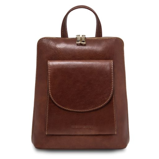 Paris - Small leather backpack for women