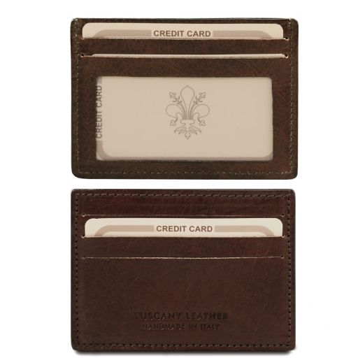Exclusive leather credit/business card holder
