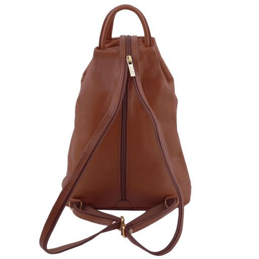 Red leather Backpacks Shanghai - by Tuscany Leather