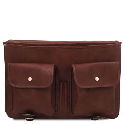 Black leather Briefcases Ancona - by Tuscany Leather