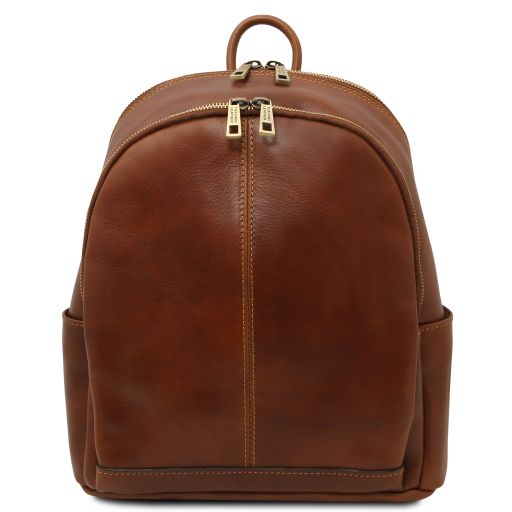 Brown leather Backpacks Canberra - by Tuscany Leather