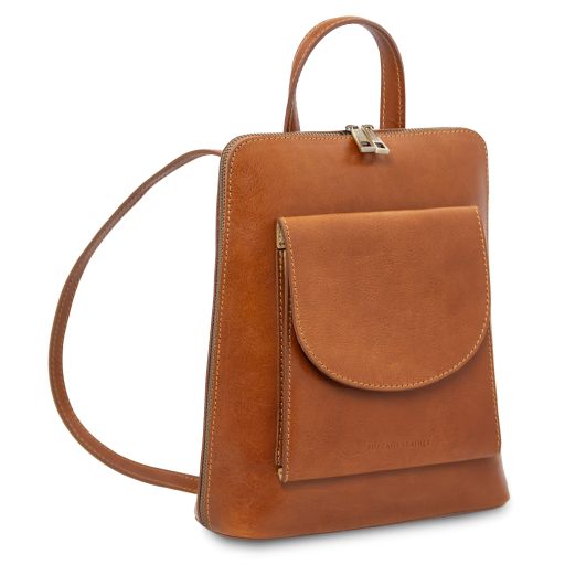 Paris - Small leather backpack for women