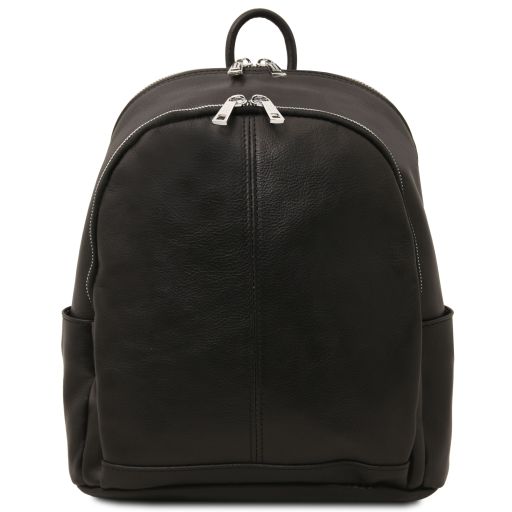 Black leather Backpacks Canberra - by Tuscany Leather