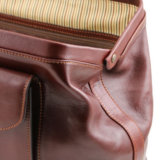 Brown leather Doctor Bags Bernini - by Tuscany Leather