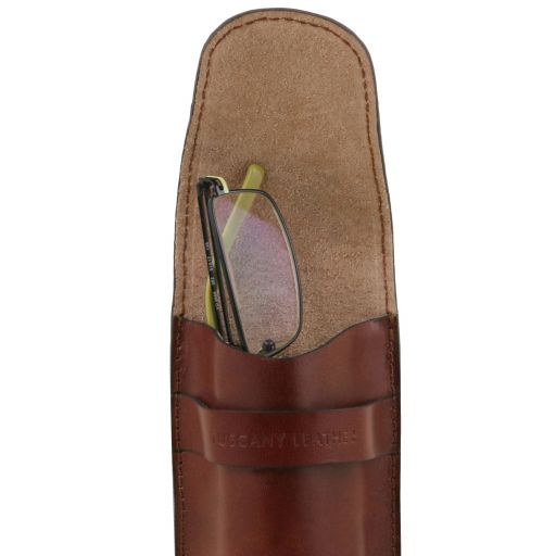 Red leather Travel Accessories Exclusive by Tuscany Leather