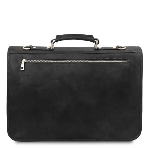 Black leather Briefcases Ancona - by Tuscany Leather