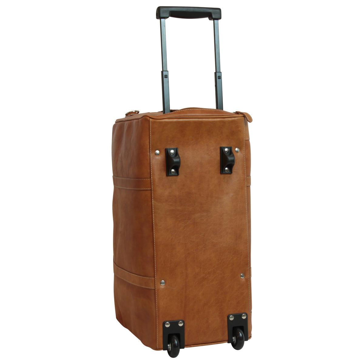 Premium Oiled Calfskin Leather Travel Bag - Colonial Brown