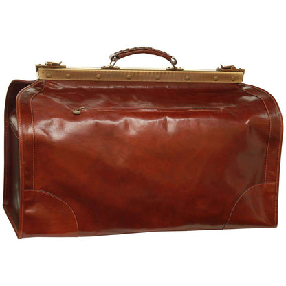 Leather "Old America" Bag (Large) - Brown