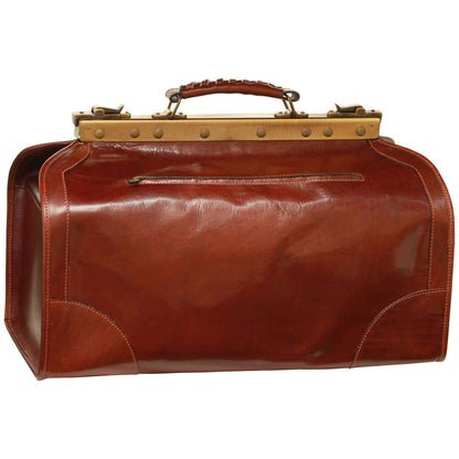 Leather "Old America" Bag (Medium) - Brown
