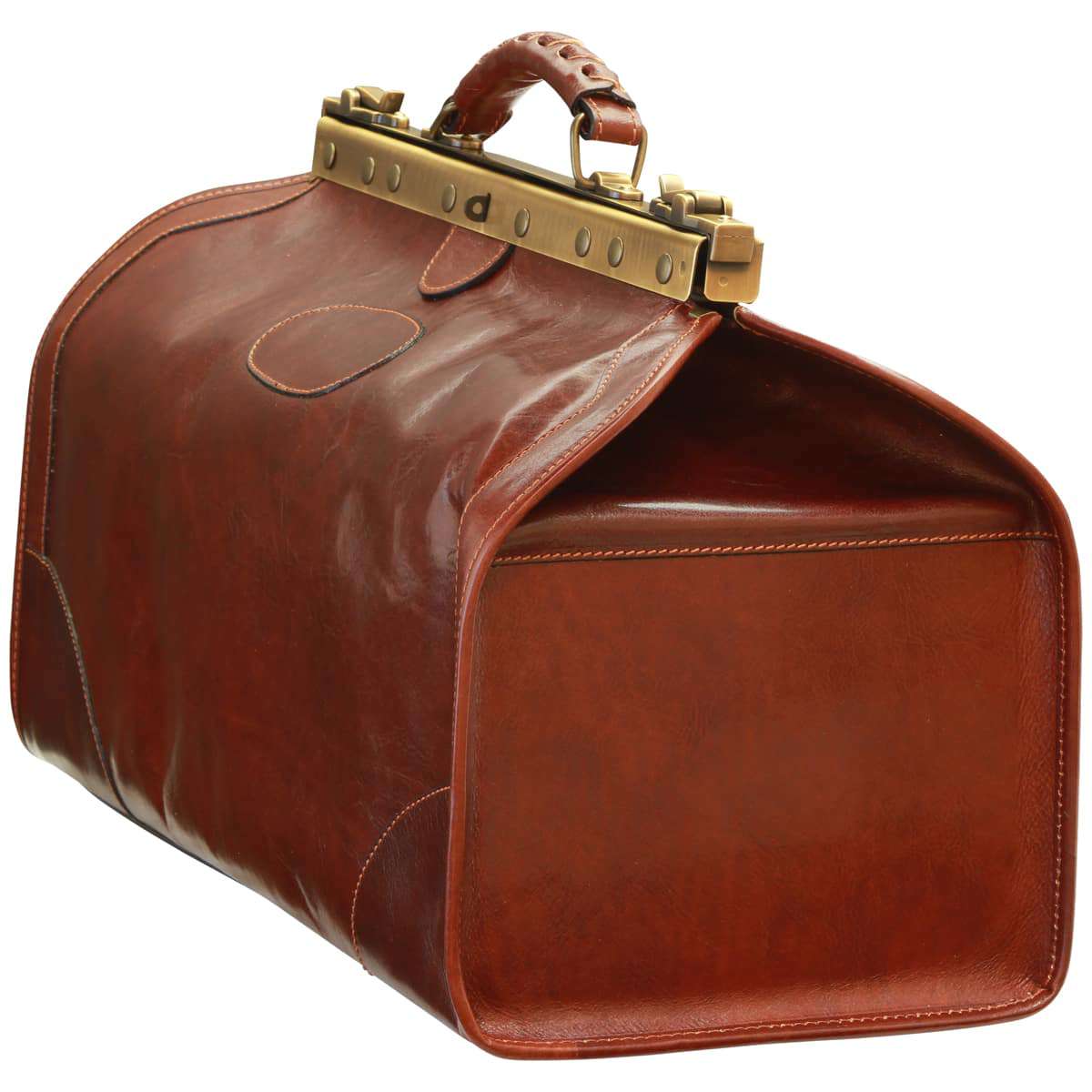 Leather "Old America" Bag (Medium) - Brown