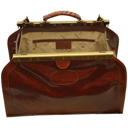 Leather "Old America" Bag (Medium) - Brown