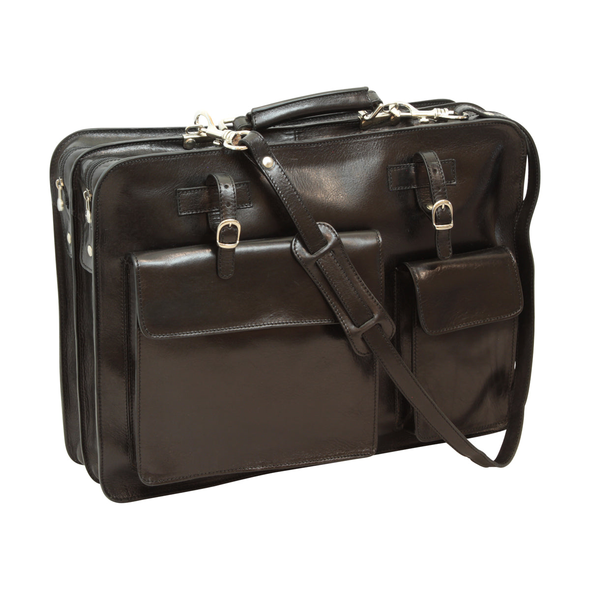 Leather Briefcase - Black
